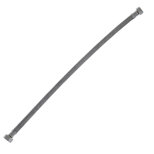 Jones Stephens 1/2in. Compression x 1/2in. FIP x 20in Braided Stainless Steel Faucet Connector S04208 - main
